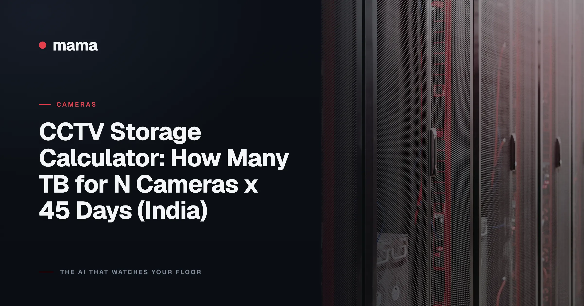 CCTV Storage Calculator: How Many TB for N Cameras x 45 Days (India)