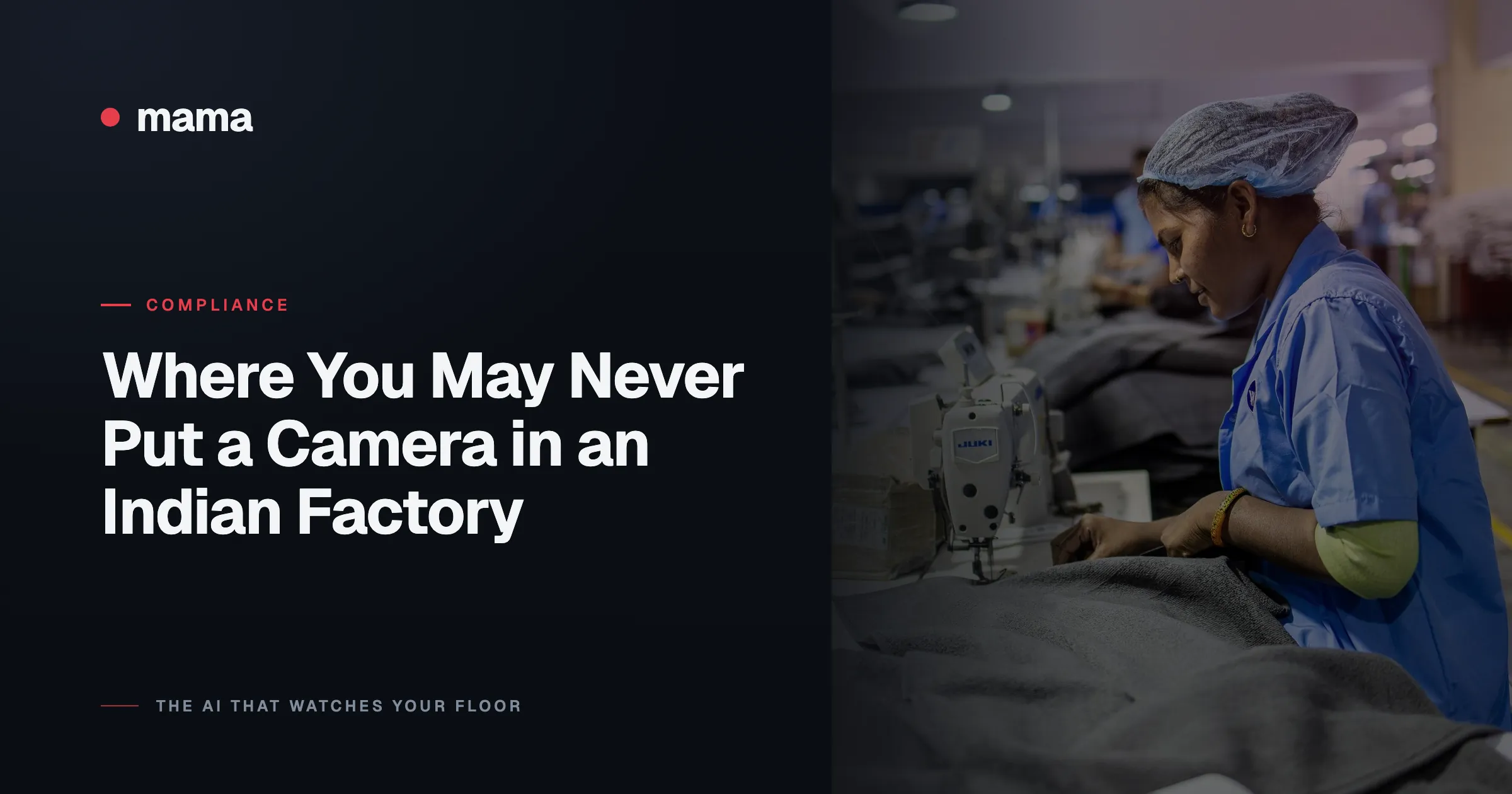 Where You May Never Put a Camera in an Indian Factory