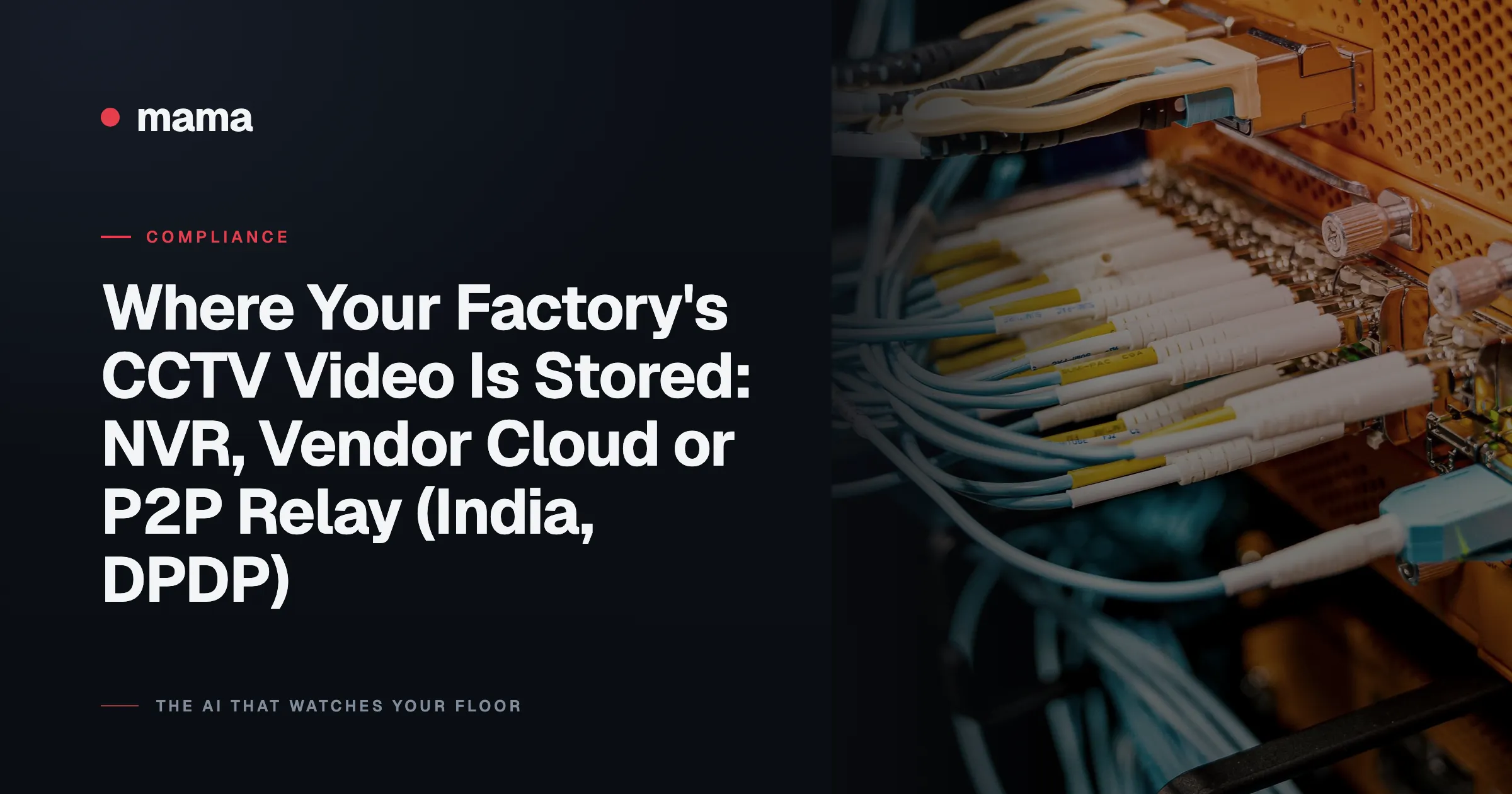 Where Your Factory's CCTV Video Is Stored: NVR, Vendor Cloud or P2P Relay (India, DPDP)