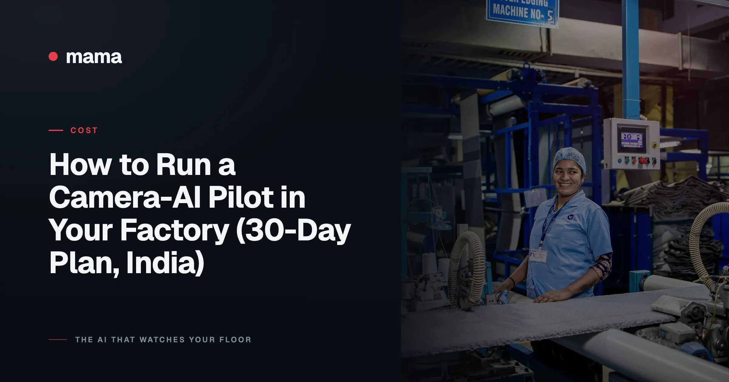 How to Run a Camera-AI Pilot in Your Factory (30-Day Plan, India)