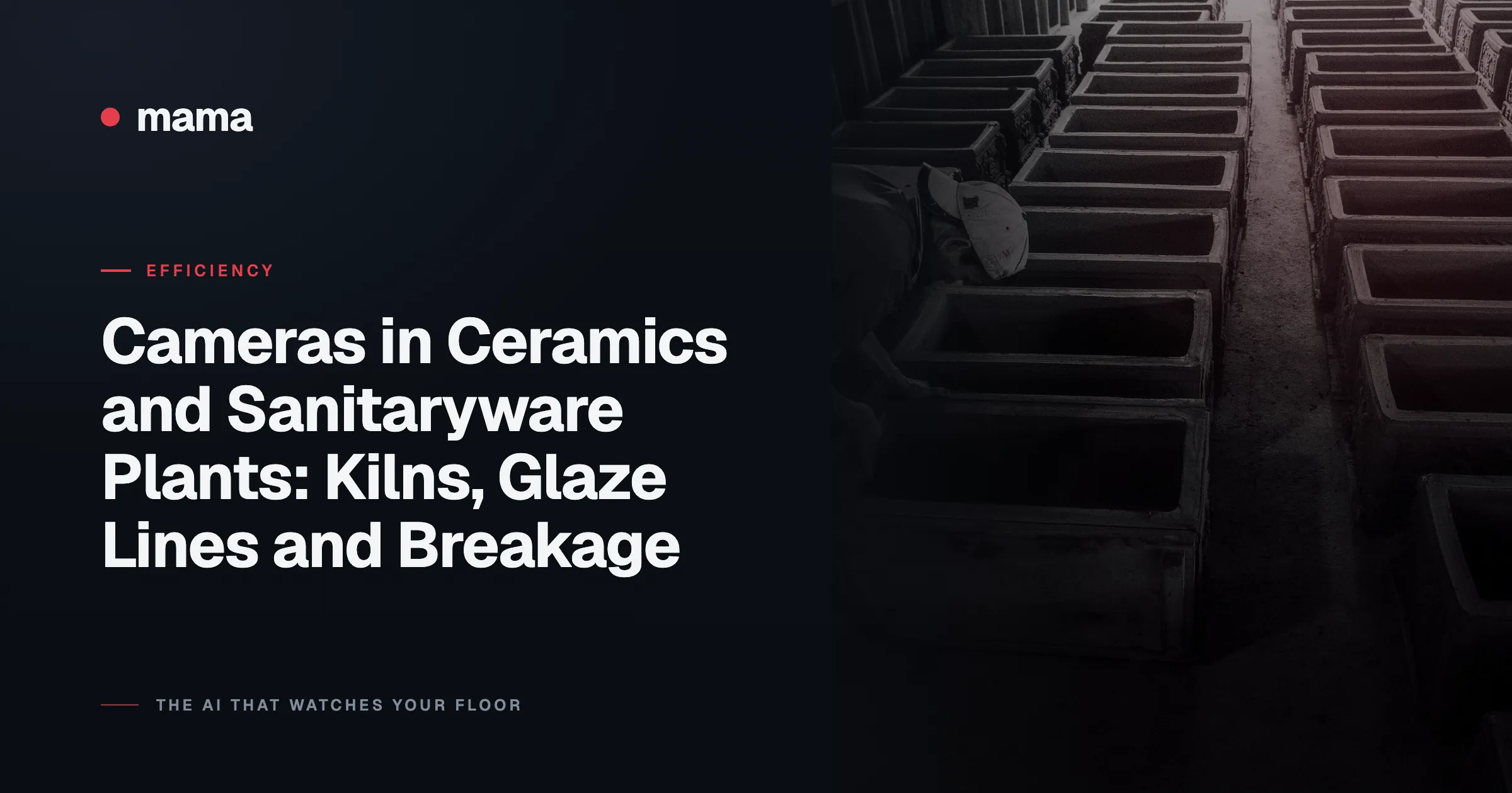 Cameras in Ceramics and Sanitaryware Plants: Kilns, Glaze Lines and Breakage