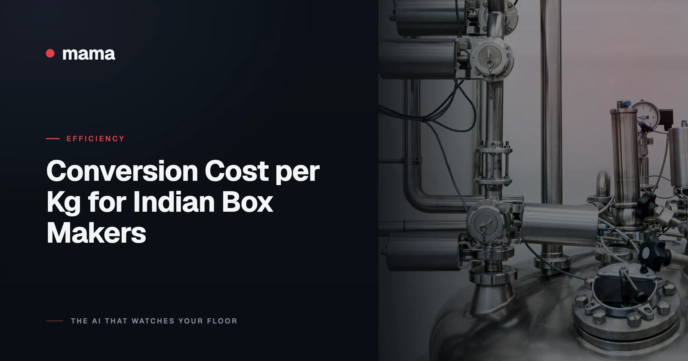 Conversion Cost per Kg for Indian Box Makers