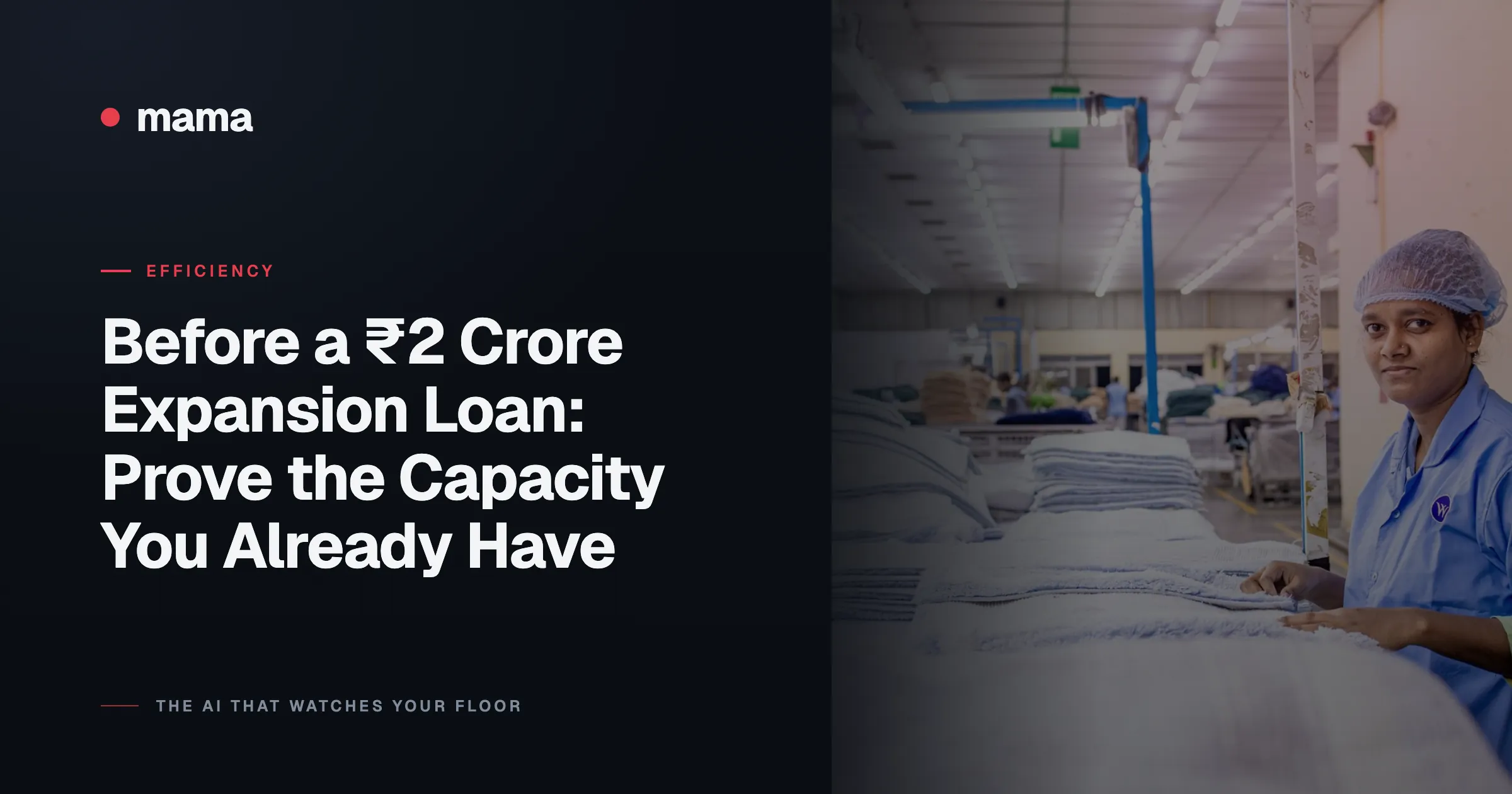 Before a ₹2 Crore Expansion Loan: Prove the Capacity You Already Have