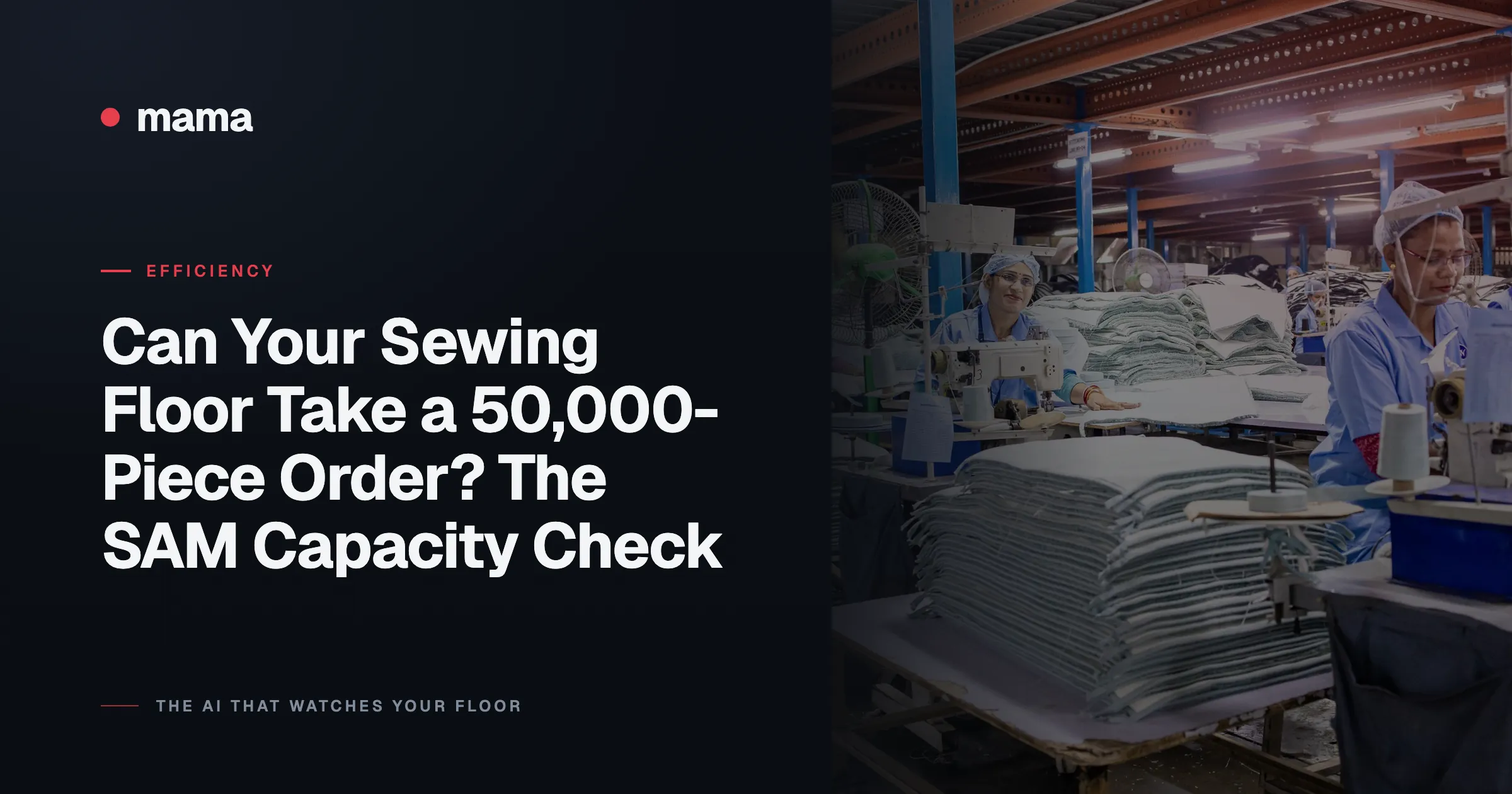 Can Your Sewing Floor Take a 50,000-Piece Order? The SAM Capacity Check