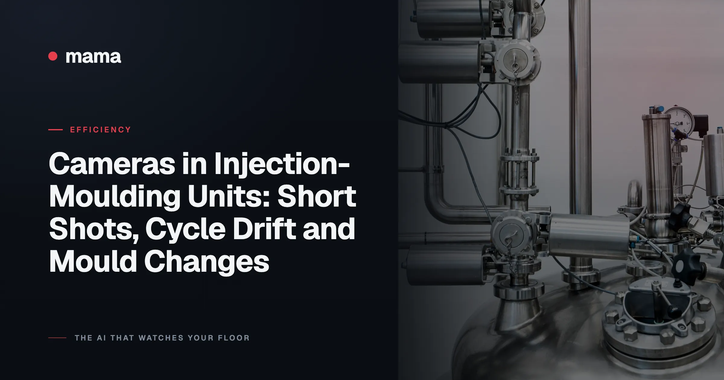 Cameras in Injection-Moulding Units: Short Shots, Cycle Drift and Mould Changes