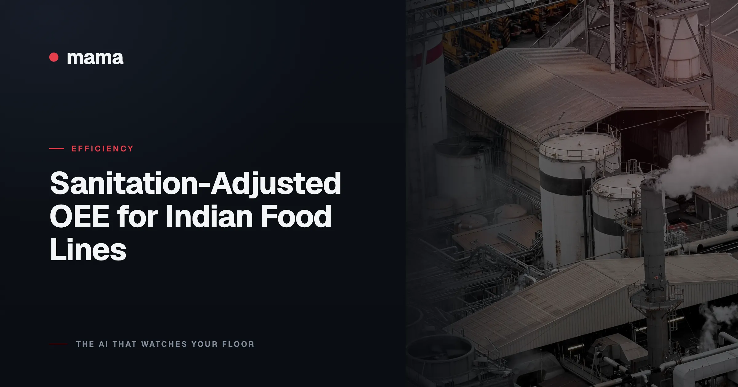 Sanitation-Adjusted OEE for Indian Food Lines